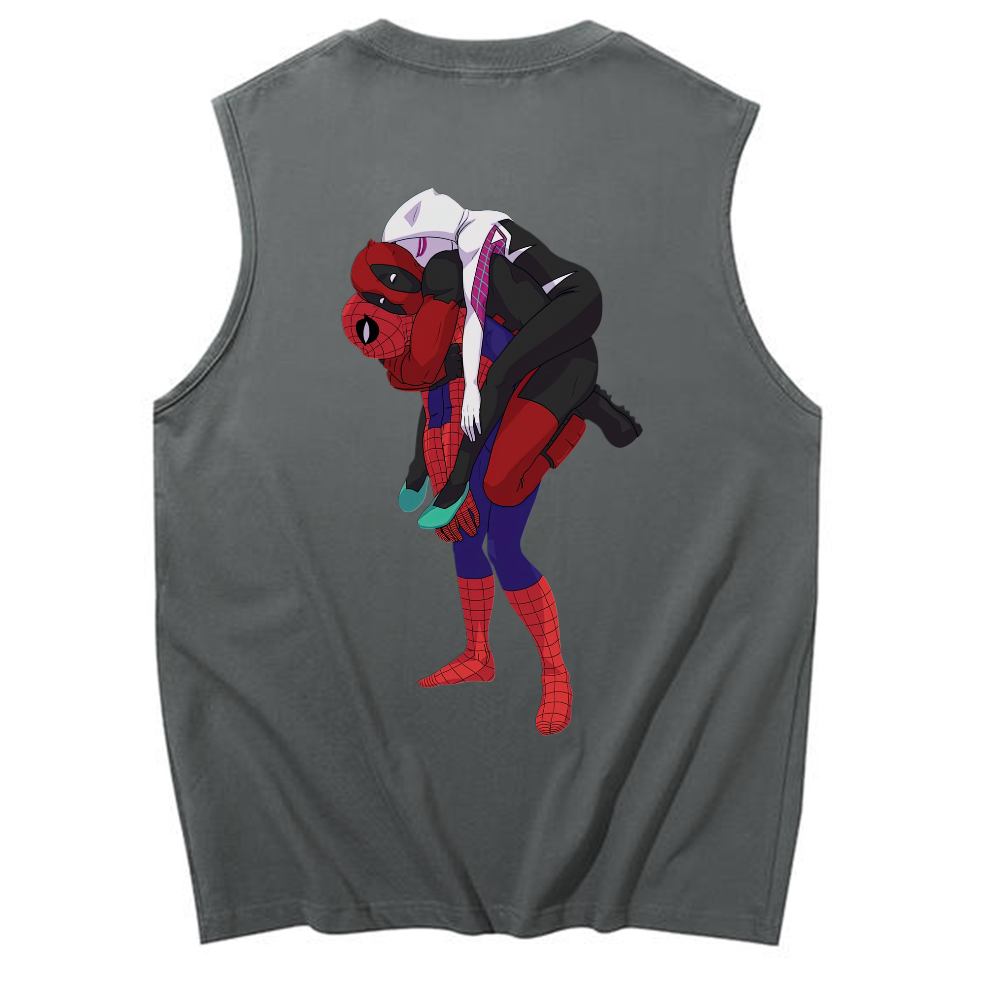 （画像用） Deadpool デッドプール コットン100％タンクトップ（背面プリント）
